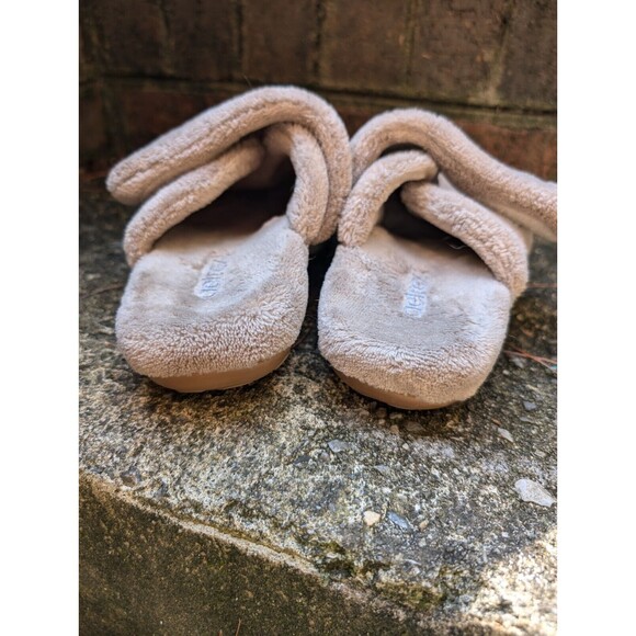 Aetrex Shoes Women Sz 5.5 Coffee Terrycloth Mandy Clog Slipper Memory Foam - Picture 6 of 7